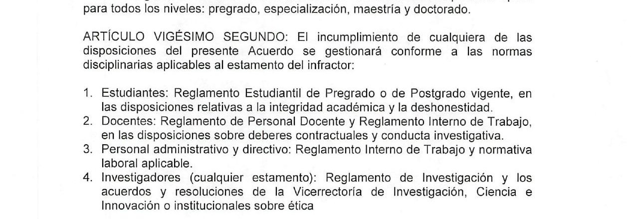 Recorte del Acuerdo